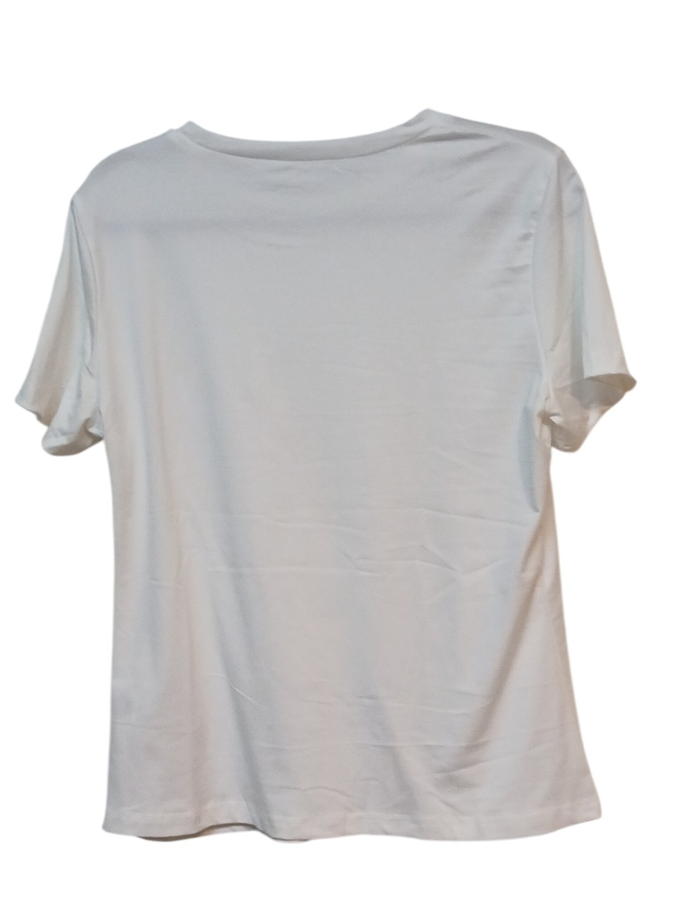Shein-NWOT, Beige Short Sleeve Tee Shirt, Graphic Print Both Sides, Size Large - Picture 4 of 11